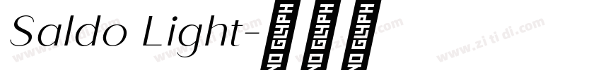 Saldo Light字体转换